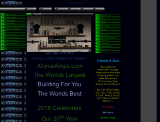 xforceamps.com screenshot