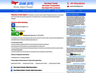 xian-airport-transfer.com screenshot