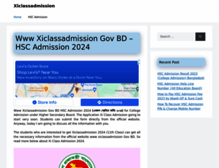 xiclassadmissiongov-bd.com screenshot