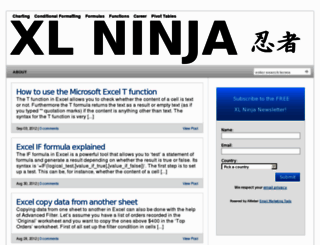 xlninja.com screenshot