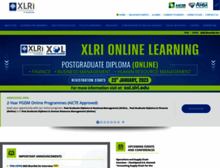 xlri.edu screenshot