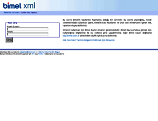 xml.bimel.com.tr screenshot
