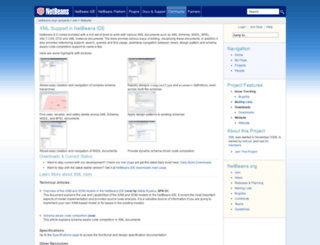 xml.netbeans.org screenshot