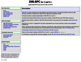 xmlrpc-c.sourceforge.net screenshot