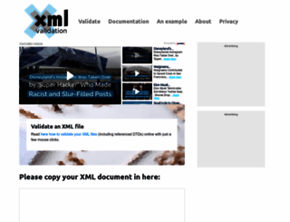 xmlvalidation.com screenshot