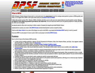 xnaparticles.com screenshot