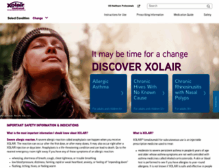 xolair.com screenshot