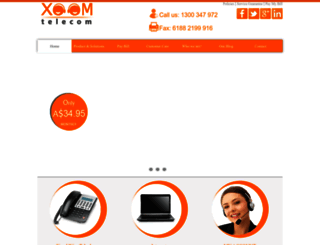 xoomtelecom.com.au screenshot