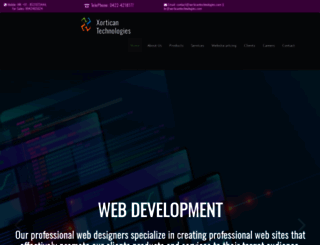 xorticantechnologies.com screenshot