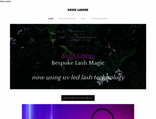 xoxolashes.com screenshot