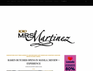 xoxomrsmartinez.com screenshot