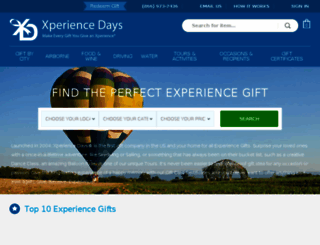 xperiencedays.com screenshot