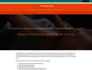 xphysiotherapy.com.au screenshot