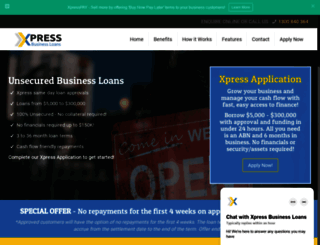 xpressbusinessloans.com.au screenshot