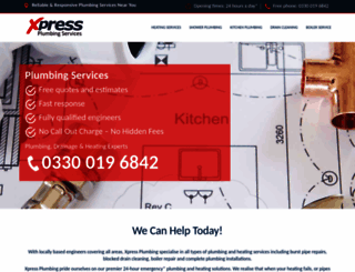 xpressplumbers.co.uk screenshot