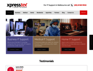 xpresstex.com.au screenshot