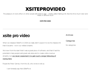 xsiteprovideo.com screenshot