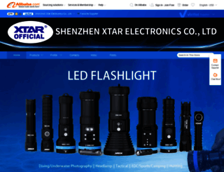 xtarlight.en.alibaba.com screenshot