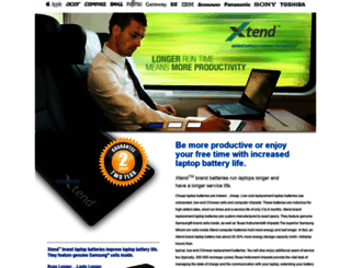 xtendlaptopbatteries.com screenshot