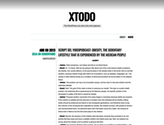 xtodo.wordpress.com screenshot