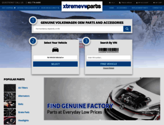 xtremevwparts.com screenshot