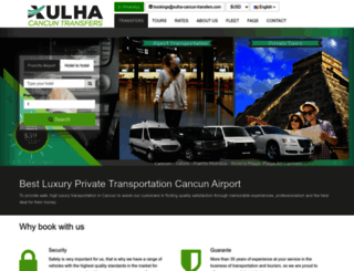xulha-cancun-transfers.com screenshot