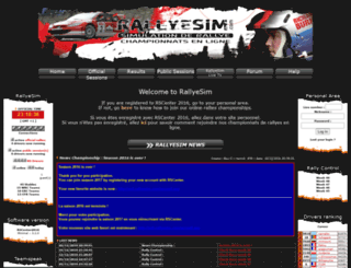 xvi.rallyesim.com screenshot
