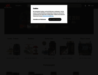 xxlnutrition.de screenshot