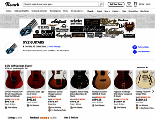xyzguitars.com screenshot