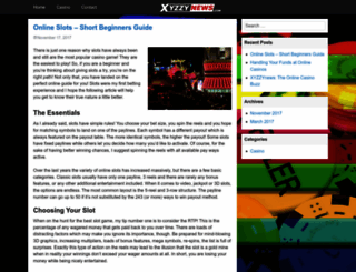 xyzzynews.com screenshot
