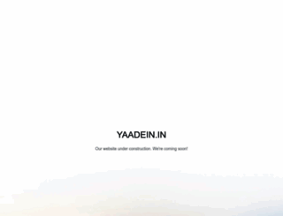 yaadein.in screenshot