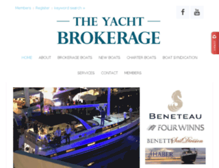 yachtboatbrokerage.net screenshot