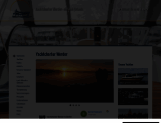 yachtcharter-werder.de screenshot