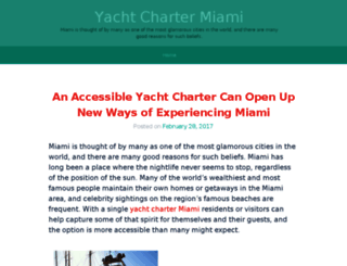 yachtchartermiamisite.wordpress.com screenshot