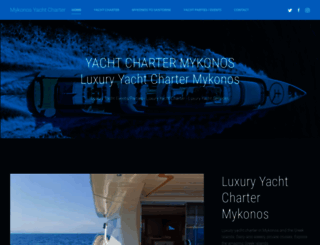 yachtchartermykonos.com screenshot