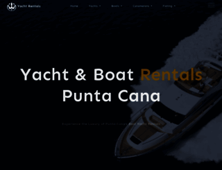 yachtcharterspuntacana.com screenshot
