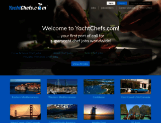 yachtchefs.com screenshot
