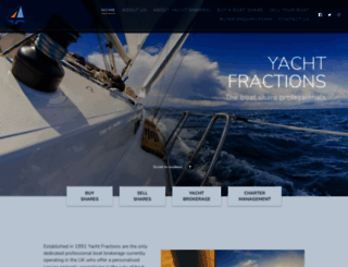 yachtfractions.co.uk screenshot