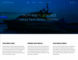 yachtrentalmykonos.com screenshot