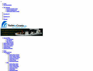 yachtsincroatia.com screenshot