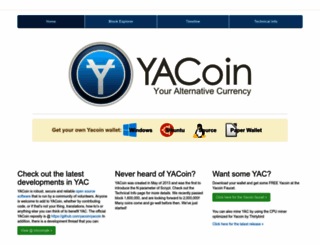 yacoin.org screenshot