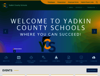 yadkin.k12.nc.us screenshot