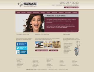 yagasakidentalcenter.com screenshot