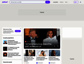 yahoo.fr screenshot