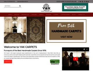 yakcarpet.in screenshot
