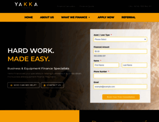 yakkafinance.com.au screenshot