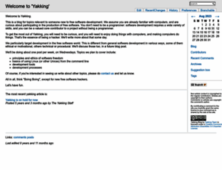 yakking.branchable.com screenshot