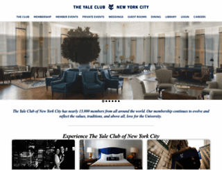 yaleclubnyc.org screenshot