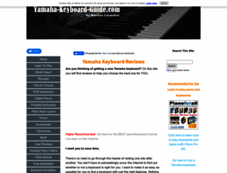 yamaha-keyboard-guide.com screenshot