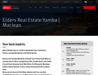 yamba.eldersrealestate.com.au screenshot